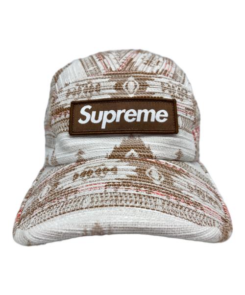 SUPREME（シュプリーム）SUPREME (シュプリーム) WOVEN PATTERN CAMP CAP ベージュ サイズ:表記無しの古着・服飾アイテム