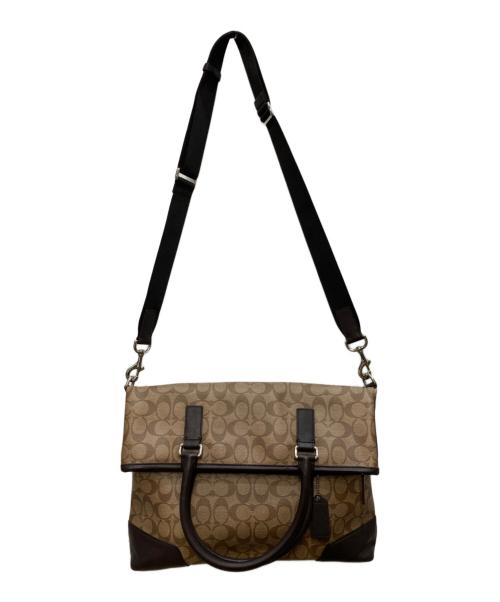 COACH（コーチ）COACH (コーチ) 2WAY シグネチャーショルダーバッグ ベージュの古着・服飾アイテム