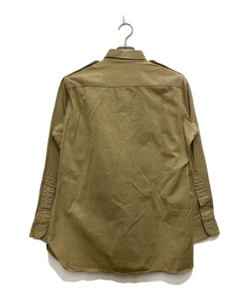 VINTAGE（ヴィンテージ）VINTAGE (ヴィンテージ) STAND UP COLLAR シャツ/スタンドアップカラー ベージュ サイズ:15-32の古着・服飾アイテム