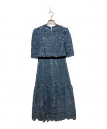 CELFORD（セルフォード）の古着「ケミカルレースワンピース」｜ブルー