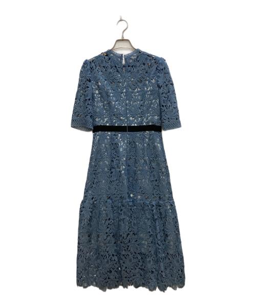 CELFORD（セルフォード）CELFORD (セルフォード) ケミカルレースワンピース ブルー サイズ:36の古着・服飾アイテム