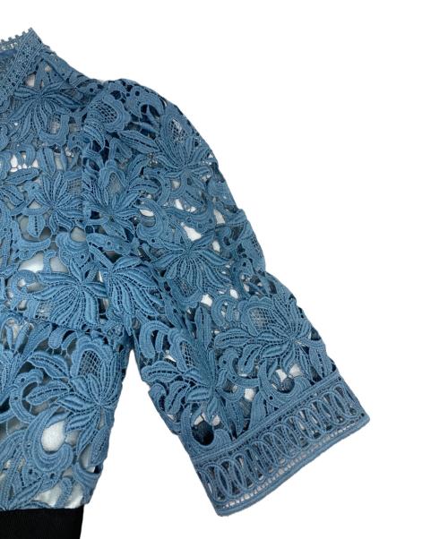 CELFORD（セルフォード）CELFORD (セルフォード) ケミカルレースワンピース ブルー サイズ:36の古着・服飾アイテム