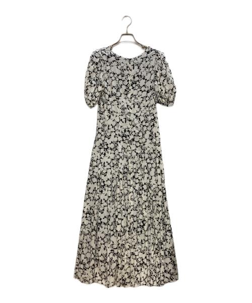 MARIHA（マリハ）MARIHA (マリハ) 総柄ワンピース ホワイト×ブラック サイズ:36の古着・服飾アイテム