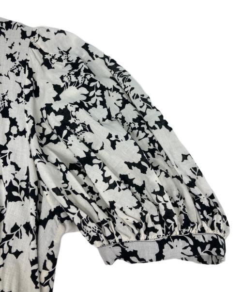 MARIHA（マリハ）MARIHA (マリハ) 総柄ワンピース ホワイト×ブラック サイズ:36の古着・服飾アイテム