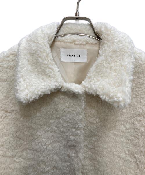 FRAY ID（フレイ アイディー）FRAY ID (フレイ アイディー) ボアジャケット ホワイト サイズ:Freeの古着・服飾アイテム