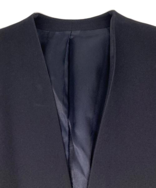 ROPE（ロペ）ROPE (ロペ) トリアセテートダブルクロスVネックジャケット ネイビー サイズ:40の古着・服飾アイテム