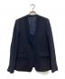 ROPE（ロペ）の古着「トリアセテートダブルクロスVネックジャケット」｜ネイビー