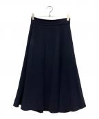 ROPEロペ）の古着「トリアセハイウエストフレアスカート」｜ネイビー