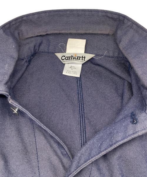 CarHartt（カーハート）CarHartt (カーハート) シャンブレーカバーオール ネイビー サイズ:Lの古着・服飾アイテム