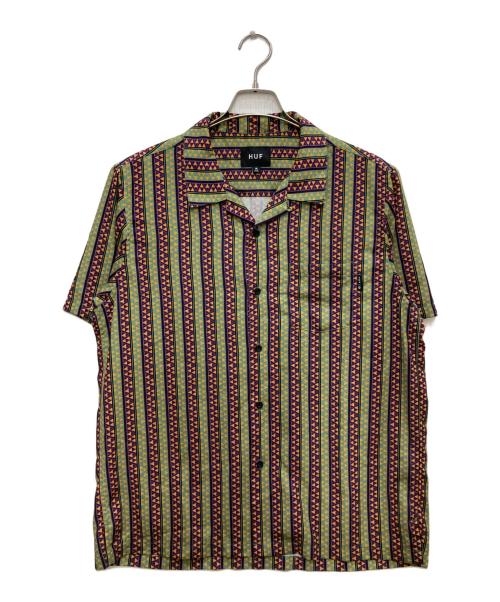 HUF（ハフ）HUF (ハフ) オープンカラーシャツ グリーン サイズ:Mの古着・服飾アイテム