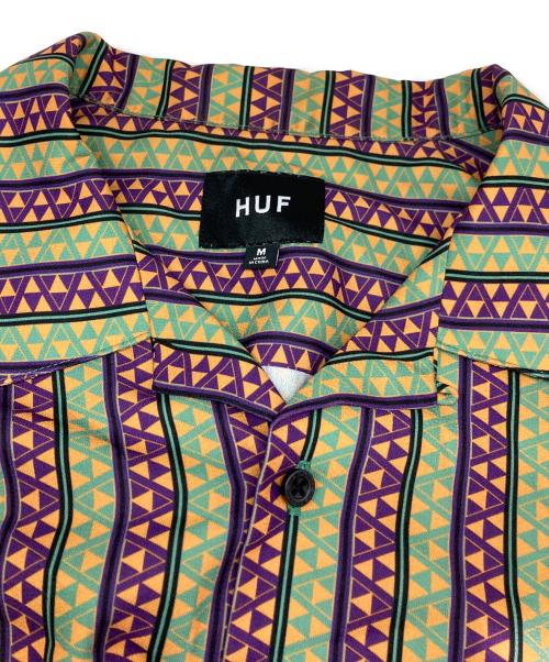 HUF（ハフ）HUF (ハフ) オープンカラーシャツ グリーン サイズ:Mの古着・服飾アイテム