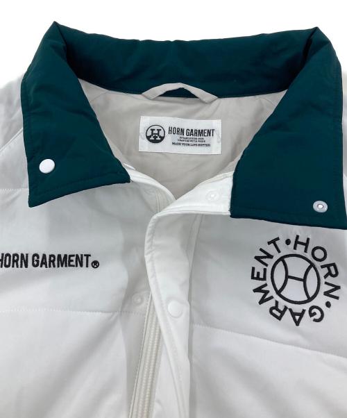 HORN GARMENT（ホーンガーメント）HORN GARMENT (ホーンガーメント) Scott Pudding 中綿ジャケット ホワイト サイズ:50の古着・服飾アイテム