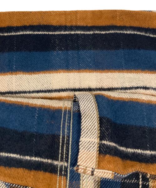 Deluxeware（デラックスウェア）DELUXEWARE (デラックスウェア) ヘビーネルシャツ ブラウン サイズ:ＸＬの古着・服飾アイテム