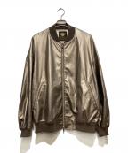 MAISON SPECIALメゾンスペシャル）の古着「Prime-Over MA-1 Bomber Jacket/プライムオーバー　エムエーワン　ボンバー　ジャケット」｜ベージュ