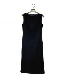theory（セオリー）の古着「Admiral Crepe Flared Dress/アドミラル・クレープ・フレア・ドレス」｜ブラック