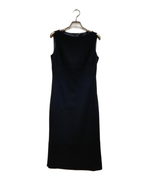 theory（セオリー）theory (セオリー) Admiral Crepe Flared Dress/アドミラル・クレープ・フレア・ドレス ブラック 未使用品の古着・服飾アイテム