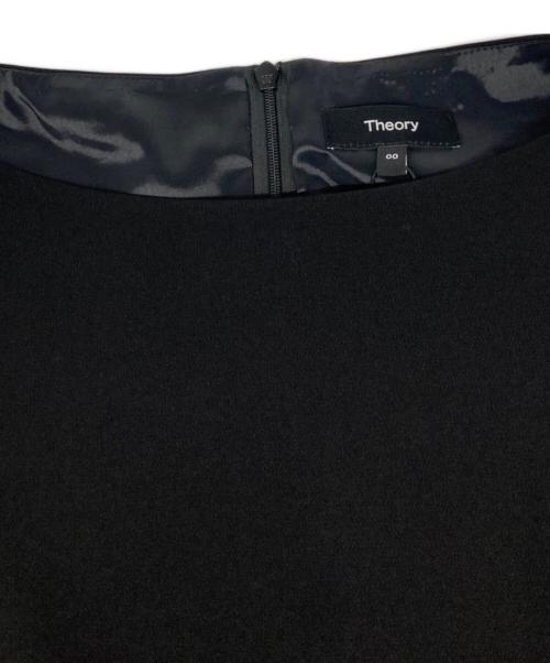 theory（セオリー）theory (セオリー) Admiral Crepe Flared Dress/アドミラル・クレープ・フレア・ドレス ブラック 未使用品の古着・服飾アイテム