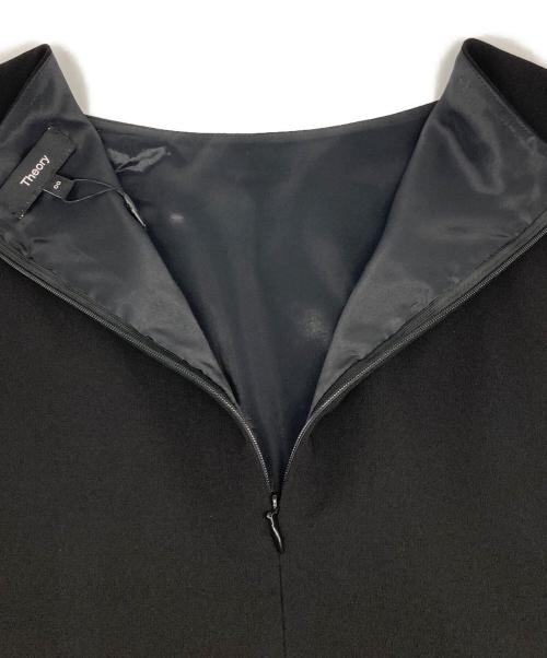 theory（セオリー）theory (セオリー) Admiral Crepe Flared Dress/アドミラル・クレープ・フレア・ドレス ブラック 未使用品の古着・服飾アイテム