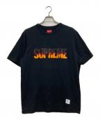 SUPREMEシュプリーム）の古着「ファイヤーロゴTシャツ」｜ブラック