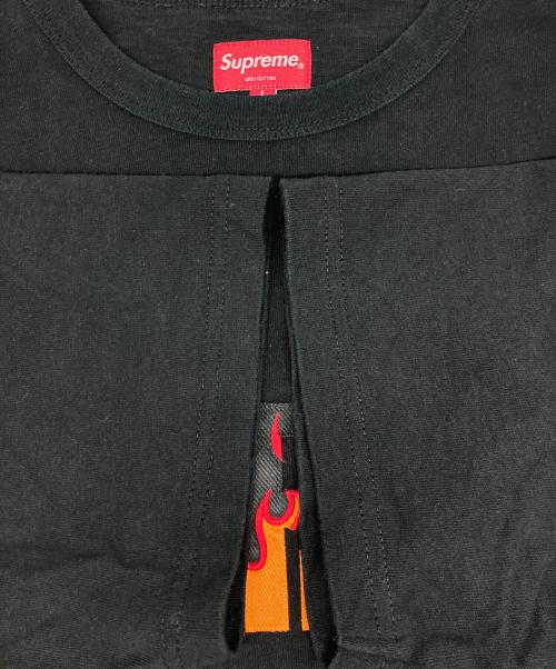 SUPREME（シュプリーム）Supreme (シュプリーム) ファイヤーロゴTシャツ ブラック サイズ:Ｌの古着・服飾アイテム