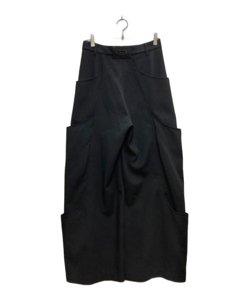 GOAT ESSENCE（ゴートエッセンス）GOAT ESSENCE (ゴートエッセンス) TUCK SIDE POCKET PANTS/タックサイドポケットパンツ ブラック サイズ:1の古着・服飾アイテム