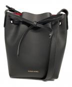 MANSUR GAVRIELマンサーガブリエル）の古着「VEGETABLE TANNED LEATHER BUCKET BAG/ベジタブル　タンド　レザー　バケット　バッグ」｜ブラック