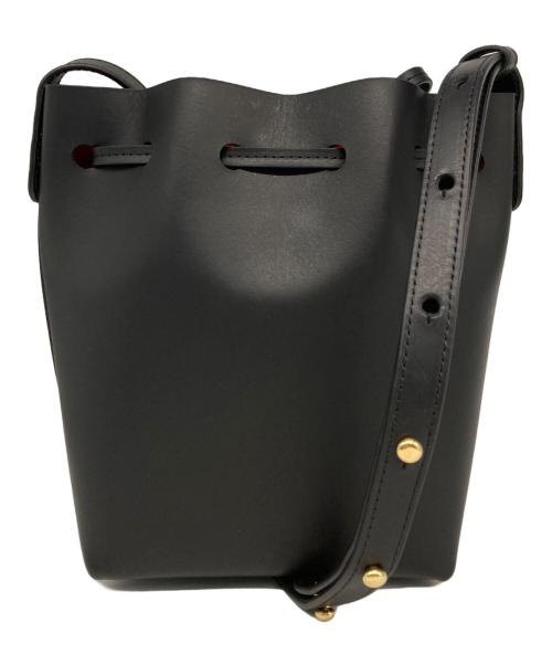 MANSUR GAVRIEL（マンサーガブリエル）mansur gavriel (マンサーガブリエル) VEGETABLE TANNED LEATHER BUCKET BAG/ベジタブル　タンド　レザー　バケット　バッグ ブラックの古着・服飾アイテム