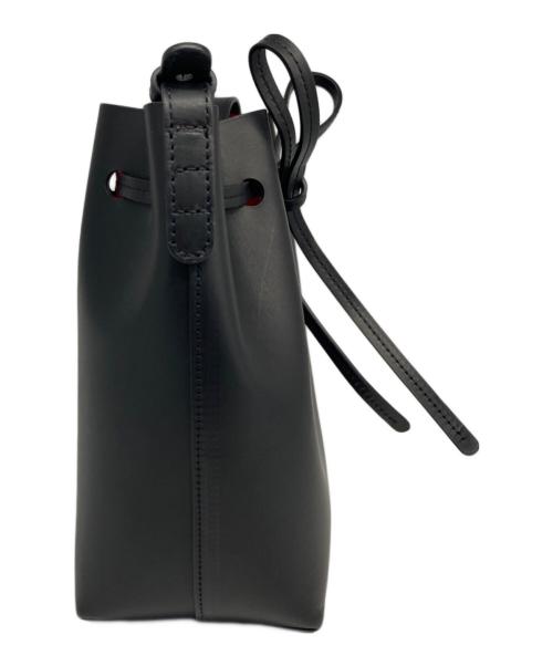 MANSUR GAVRIEL（マンサーガブリエル）mansur gavriel (マンサーガブリエル) VEGETABLE TANNED LEATHER BUCKET BAG/ベジタブル　タンド　レザー　バケット　バッグ ブラックの古着・服飾アイテム