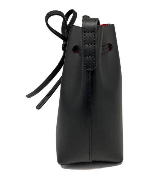 MANSUR GAVRIEL（マンサーガブリエル）mansur gavriel (マンサーガブリエル) VEGETABLE TANNED LEATHER BUCKET BAG/ベジタブル　タンド　レザー　バケット　バッグ ブラックの古着・服飾アイテム