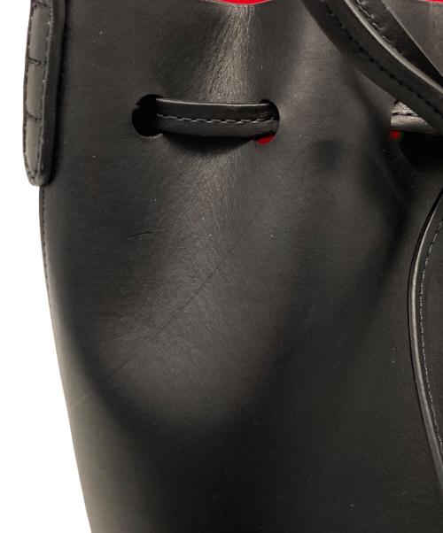 MANSUR GAVRIEL（マンサーガブリエル）mansur gavriel (マンサーガブリエル) VEGETABLE TANNED LEATHER BUCKET BAG/ベジタブル　タンド　レザー　バケット　バッグ ブラックの古着・服飾アイテム