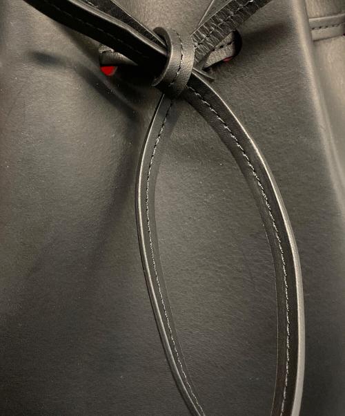 MANSUR GAVRIEL（マンサーガブリエル）mansur gavriel (マンサーガブリエル) VEGETABLE TANNED LEATHER BUCKET BAG/ベジタブル　タンド　レザー　バケット　バッグ ブラックの古着・服飾アイテム