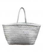 DRAGONドラゴン）の古着「メッシュレザーバッグ」｜ホワイト