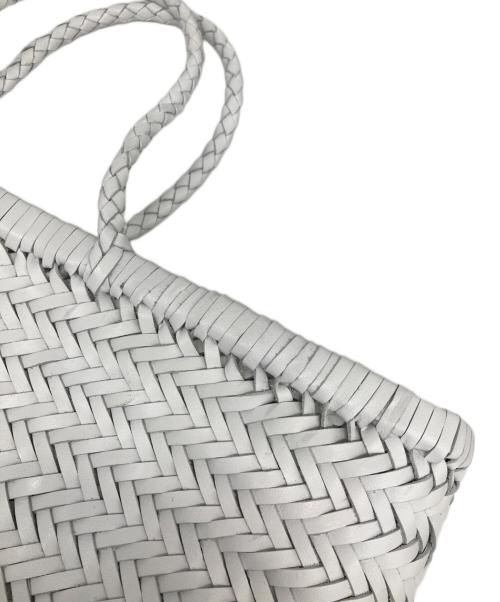 DRAGON（ドラゴン）DRAGON (ドラゴン) メッシュレザーバッグ ホワイトの古着・服飾アイテム