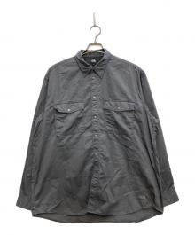 THE NORTH FACE（ザ ノース フェイス）の古着「ロングスリーブロックステディチノシャツ」｜グレー