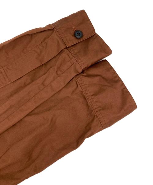 MARGARET HOWELL（マーガレットハウエル）MARGARET HOWELL (マーガレットハウエル) WASHED COTTON SATIN ワンピース ブラウン サイズ:2の古着・服飾アイテム