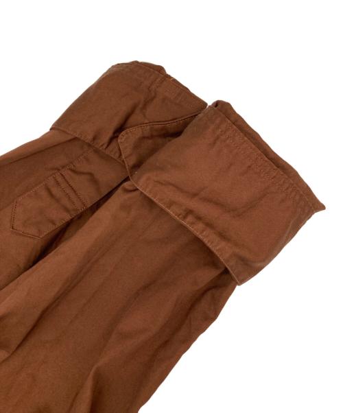 MARGARET HOWELL（マーガレットハウエル）MARGARET HOWELL (マーガレットハウエル) WASHED COTTON SATIN ワンピース ブラウン サイズ:2の古着・服飾アイテム