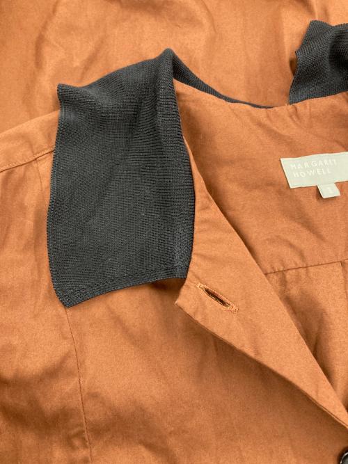 MARGARET HOWELL（マーガレットハウエル）MARGARET HOWELL (マーガレットハウエル) WASHED COTTON SATIN ワンピース ブラウン サイズ:2の古着・服飾アイテム