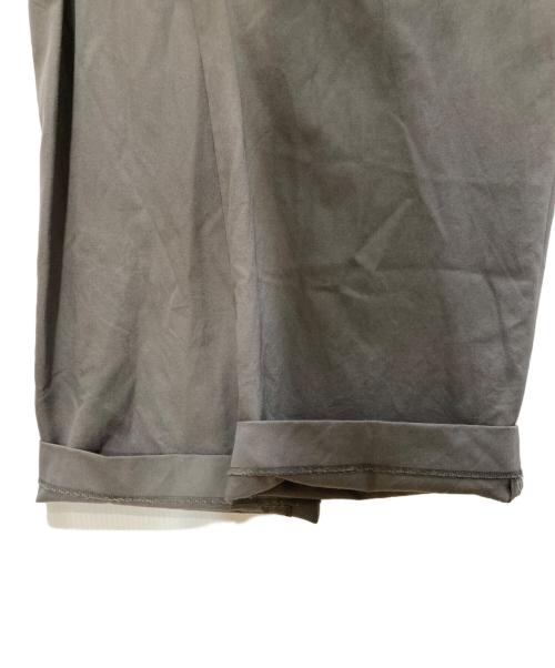 edition（エディション）edition (エディション) Super160's ウールツイル 2タックワイドスラックス グレー サイズ:36の古着・服飾アイテム