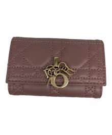 Christian Dior（クリスチャン ディオール）の古着「カナージュ 4連キーケース」｜ピンク