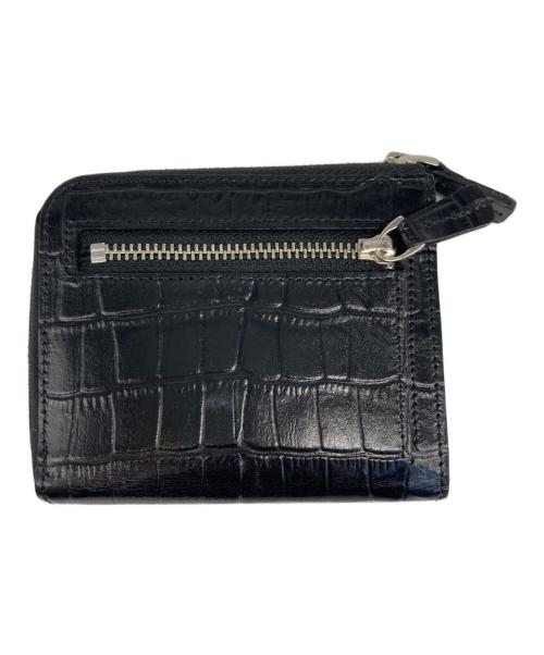 MAISON CANAU（メゾンカナウ）MAISON CANAU (メゾンカナウ) クロコ型押しウォレット ブラックの古着・服飾アイテム