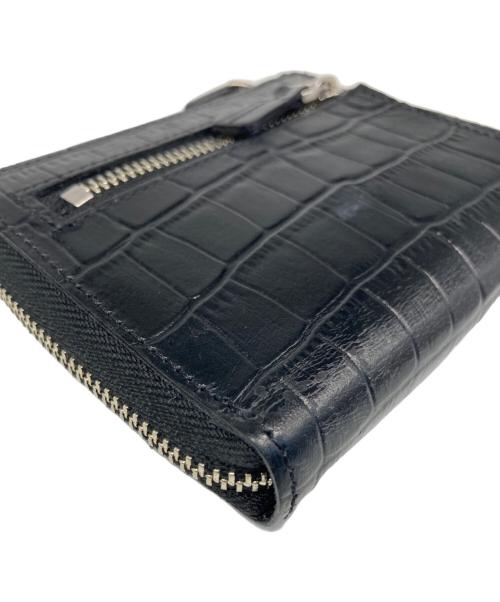 MAISON CANAU（メゾンカナウ）MAISON CANAU (メゾンカナウ) クロコ型押しウォレット ブラックの古着・服飾アイテム