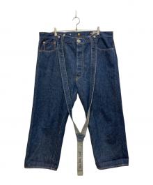 BEAMS BOY×orSlow（ビームスボーイ×オアスロウ）の古着「ビッグコマーシャル5ポケットパンツ デニム サロペット」｜インディゴ