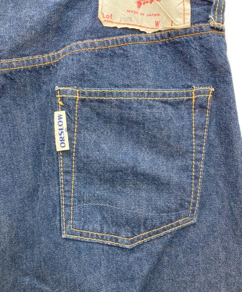 BEAMS BOY（ビームスボーイ）BEAMS BOY (ビームスボーイ) orSlow (オアスロウ) ビッグコマーシャル5ポケットパンツ デニム サロペット インディゴ サイズ:Ｆの古着・服飾アイテム