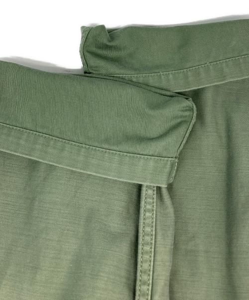 DRESSTERIOR（ドレステリア）DRESSTERIOR (ドレステリア) リネンミックスストレッチワイドパンツ オリーブ サイズ:36の古着・服飾アイテム