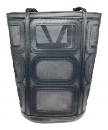 ORSETTO（オルセット）の古着「チュールバケツバッグ」｜ブラック