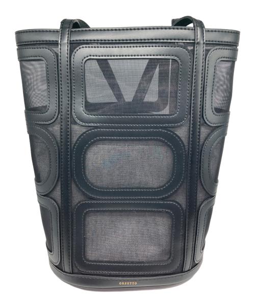 ORSETTO（オルセット）ORSETTO (オルセット) チュールバケツバッグ ブラックの古着・服飾アイテム