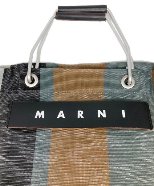 MARNI（マルニ）MARNI (マルニ) ストライプマーケットバッグ マルチカラーの古着・服飾アイテム