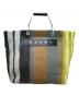MARNI（マルニ）の古着「ストライプマーケットバッグ」｜マルチカラー