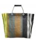 MARNI (マルニ) ストライプマーケットバッグ マルチカラー：8000円