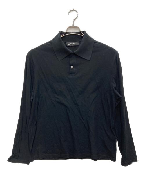 OUR LEGACY（アワーレガシー）OUR LEGACY (アワーレガシー) RUGBY LONGSLEEVE カットソー ブラック サイズ:46の古着・服飾アイテム